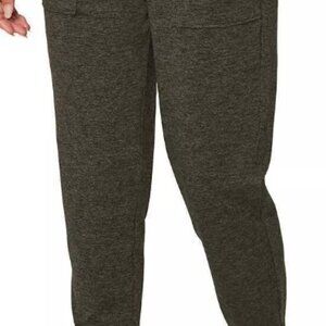 Mondetta Brushed Peached Melange Joggers Pockets Womens XL Olive